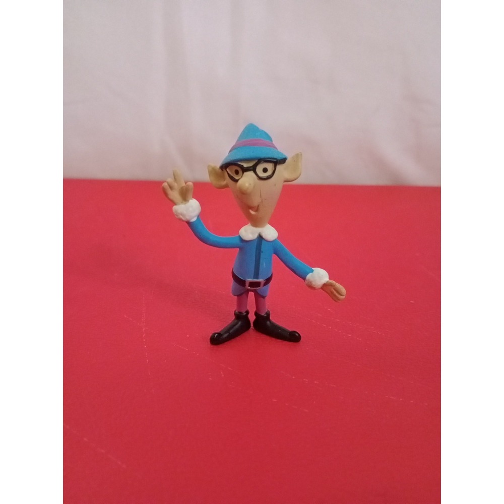 TALL ELF with GLASSES Plastic Figure Misfit Toys Rudolph PLAYING MANTIS 2 7/8"
